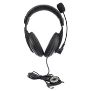 Manhattan 179843 Stereo Over-Ear Headset Adjustable Microphone Headset Manhattan