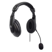 Manhattan 179881 Stereo Over-Ear Headset Adjustable Microphone Headset Manhattan