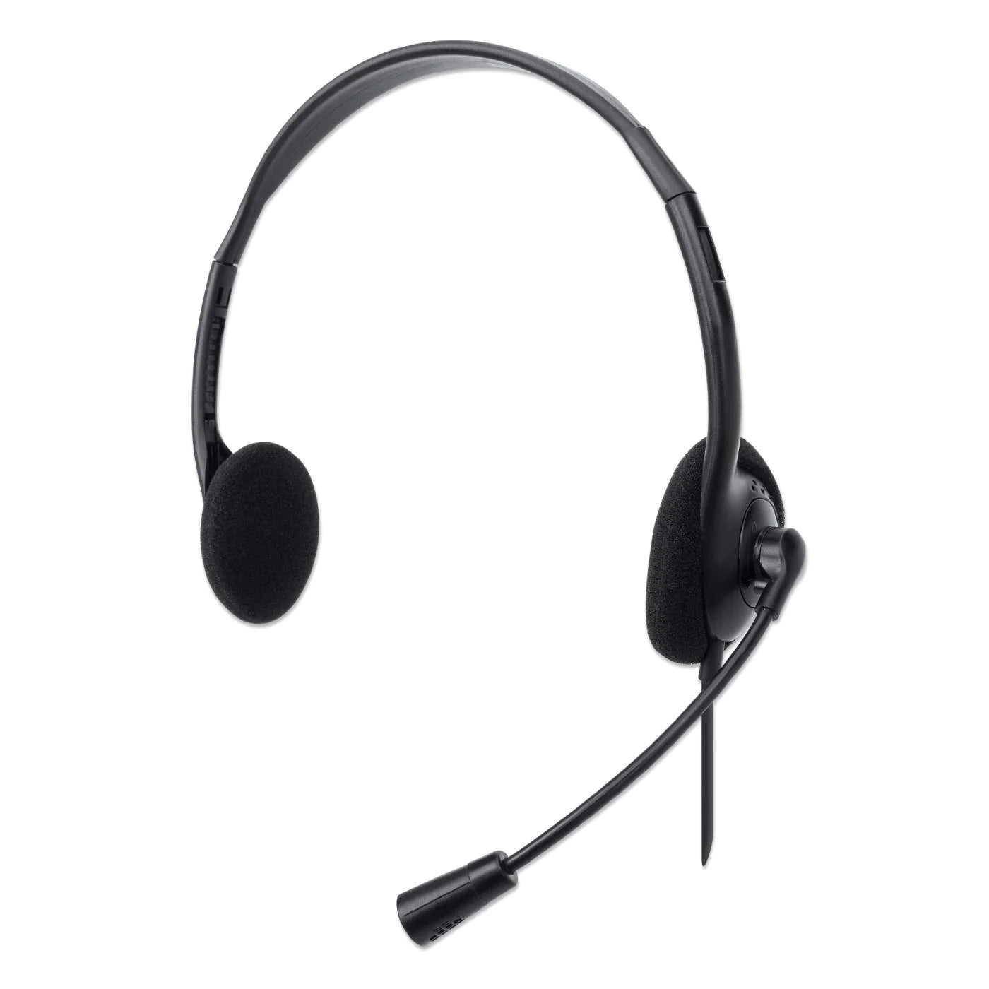 Manhattan 179898 Stereo On-Ear Headset Adjustable Microphone Headset Manhattan