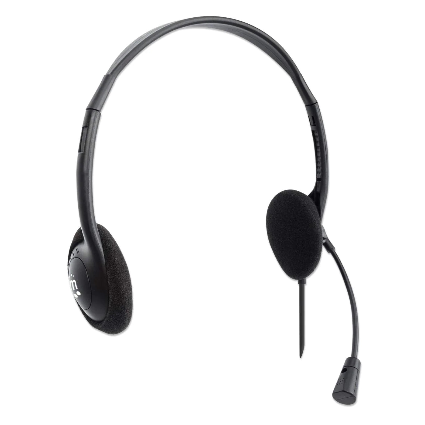 Manhattan 179898 Stereo On-Ear Headset Adjustable Microphone Headset Manhattan