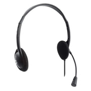 Manhattan 179898 Stereo On-Ear Headset Adjustable Microphone Headset Manhattan