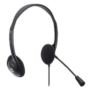 Manhattan 179898 Stereo On-Ear Headset Adjustable Microphone Headset Manhattan