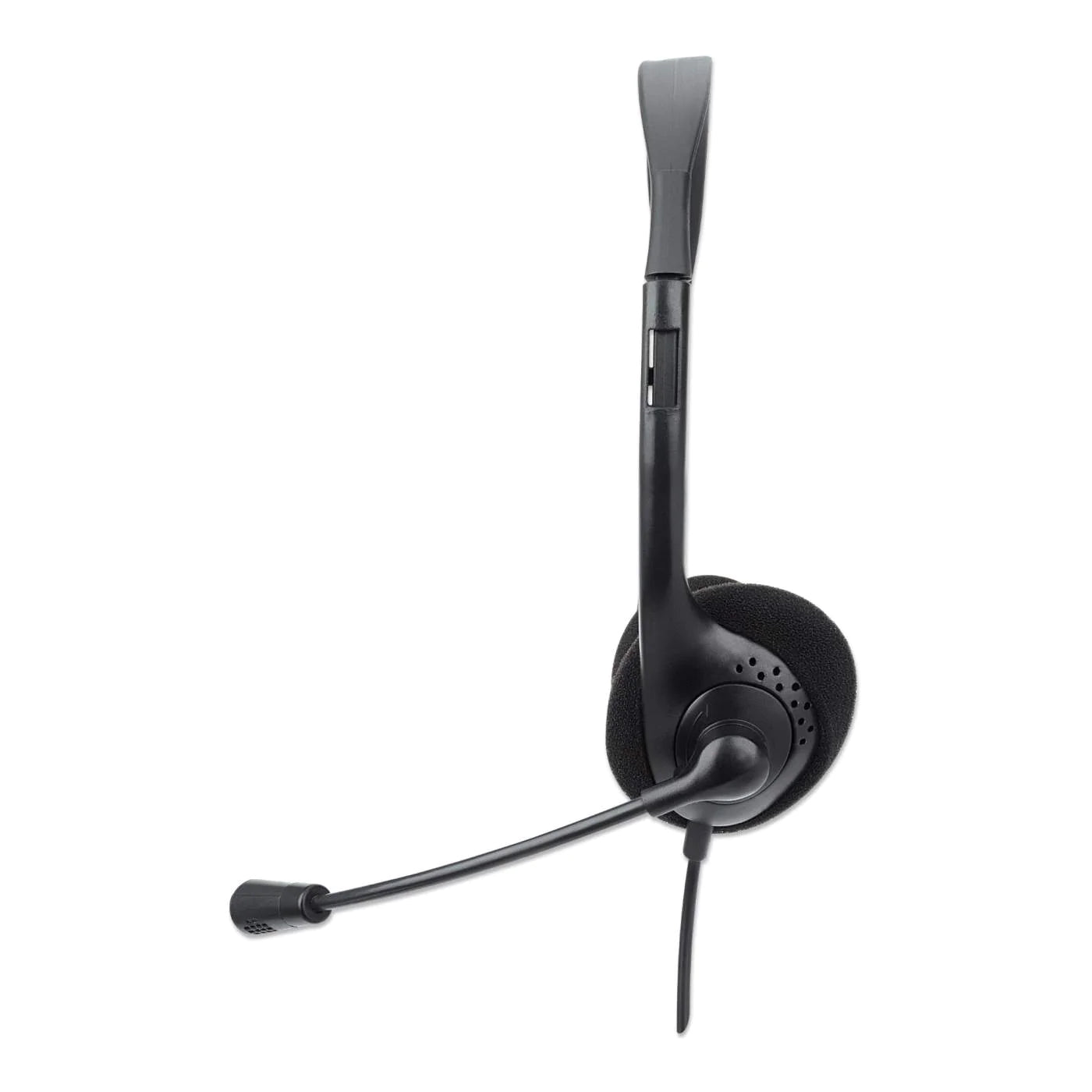 Manhattan 179898 Stereo On-Ear Headset Adjustable Microphone Headset Manhattan