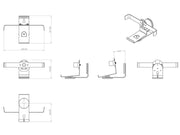 Multibrackets M Sonos FIVE Wall Mount, White | 7350105211850 Speaker Accessory Multibrackets