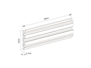 Multibrackets M Pro Series Single Screen Rail - 28cm Mounting Accessory Multibrackets