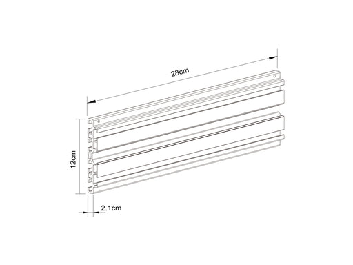 Multibrackets M Pro Series Single Screen Rail - 28cm