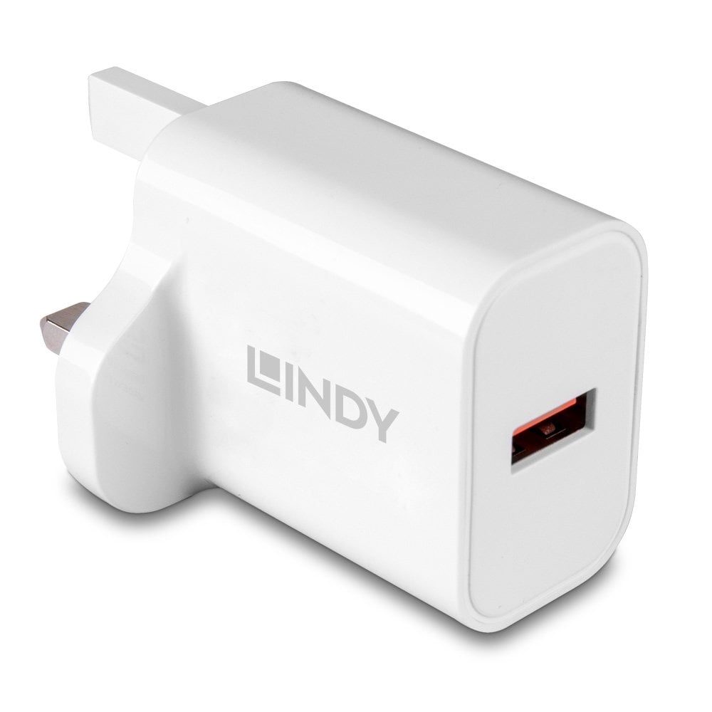 Lindy 18W USB Type A Charger | 73415 Power & Charging Lindy
