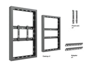 Multibrackets M Pro Series Enclosure 43" High Brightness Wall Small Black Signage Display Enclosures Multibrackets