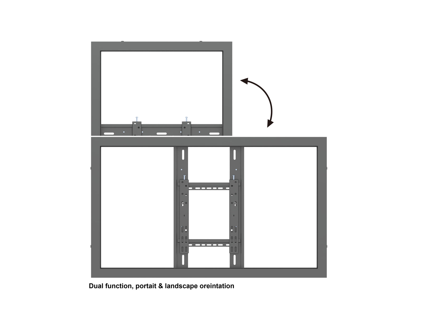 Multibrackets M Pro Series Enclosure 43" High Brightness Wall Small Black Signage Display Enclosures Multibrackets