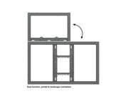 Multibrackets M Pro Series Enclosure 43" High Brightness Wall Small Black Signage Display Enclosures Multibrackets