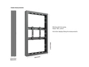 Multibrackets M Pro Series Enclosure 43" High Brightness Wall Small Black Signage Display Enclosures Multibrackets