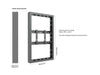 Multibrackets M Pro Series Enclosure 43" High Brightness Wall Small Black Signage Display Enclosures Multibrackets