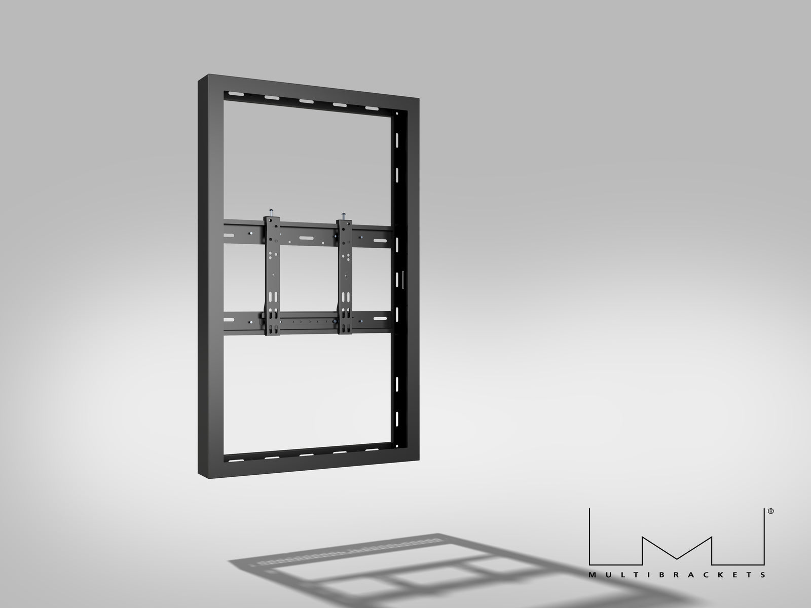 Multibrackets M Pro Series Enclosure 43" High Brightness Wall Small Black Signage Display Enclosures Multibrackets