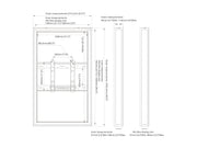 Multibrackets M Pro Series Enclosure 43" High Brightness Wall Small Black Signage Display Enclosures Multibrackets