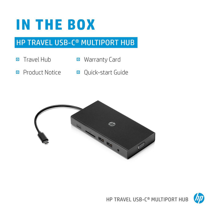 HP Travel USB-C Multi Port Hub | 1C1Y5AA#ABB