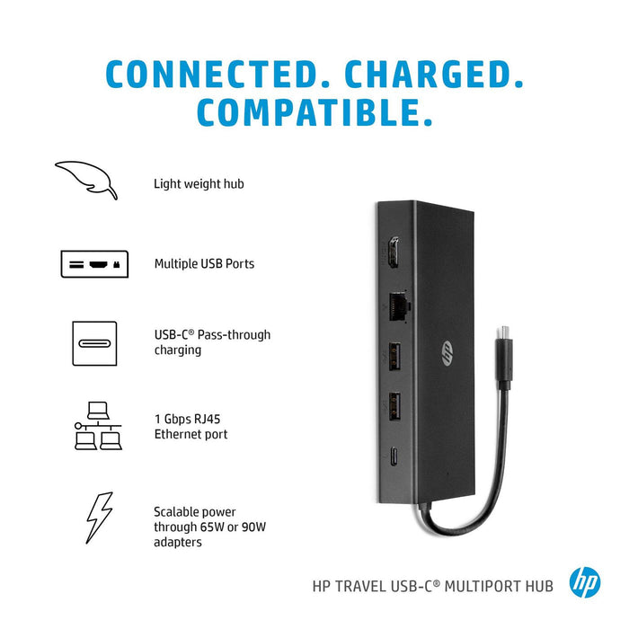 HP Travel USB-C Multi Port Hub | 1C1Y5AA#ABB