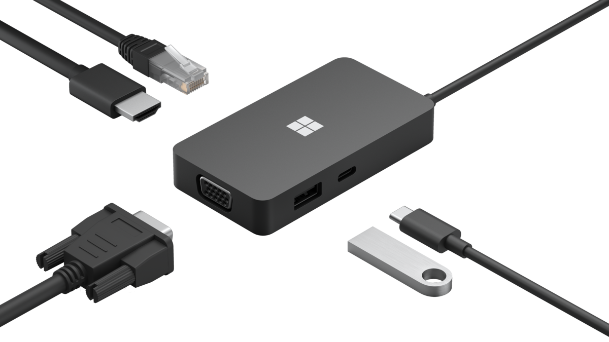 Microsoft USB Type C Docking Station for Notebook | 1E4-00002 Laptop Docks & Port Replicators Microsoft