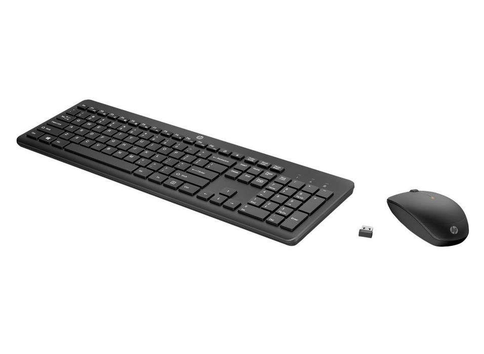 HP 235 Wireless Keyboard & Mouse Combo – Full-Size Quiet Office Set | 1Y4D0AA#UUZ Keyboard & Mouse HP