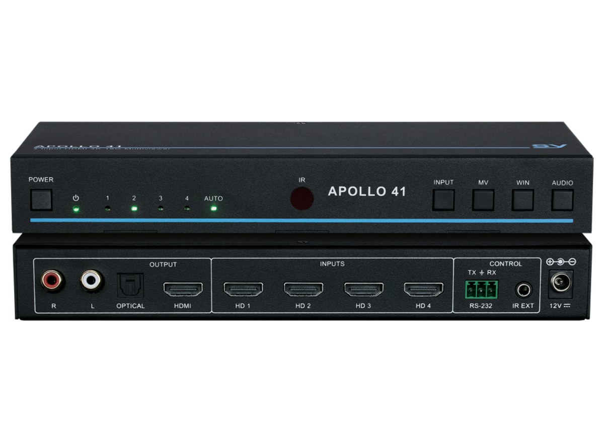 SY Electronics Apollo 41 4x1 4K60 Seamless Switcher & Multiviewer | SY-APOLLO-41 Matrix Switcher SY Electronics