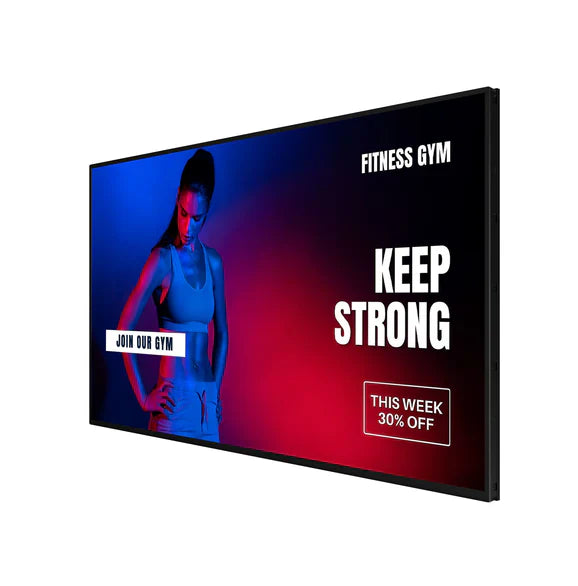Moove 75 Inch High Brightness Digital Signage Display 700 cd/m² Android 14 - 4K Ultra HD Commercial Monitor High Brightness Digital Signage ScreenMoove