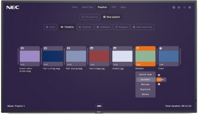 NEC MultiSync ® 60005371 / MA551-MPi4 55" 4K LCD Midrange Large Format Display NEC Digital Signage NEC