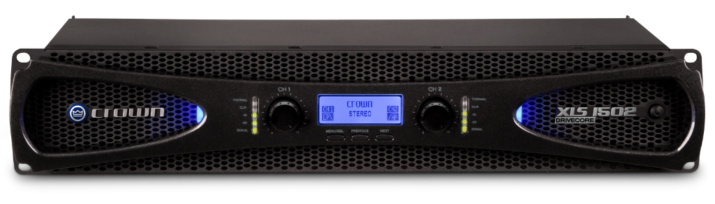 Crown XLS1502 Two-channel, 525W @ 4Ω Power Amplifier Audio Amplifier Crown