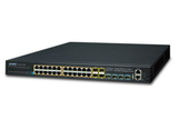 Planet Layer 3 24-Port 10/100/1000T 802.3at PoE + 4-Port 10G SFP+ Stackable Managed Switch | SGS-6341-24P4X
