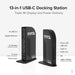 Plugable UD-ULTC4K USB-C Triple 4K Monitor Docking Station With 100W Laptop Charging