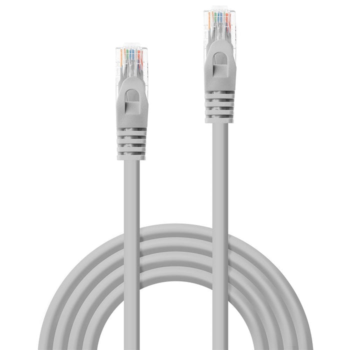 Lindy 1m Cat.5e U/UTP Network Cable, Grey | 48362 LAN / Ethernet Cable Lindy
