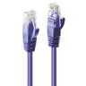 Lindy 1m Cat.6 U/UTP Network Cable, Purple | 48122
