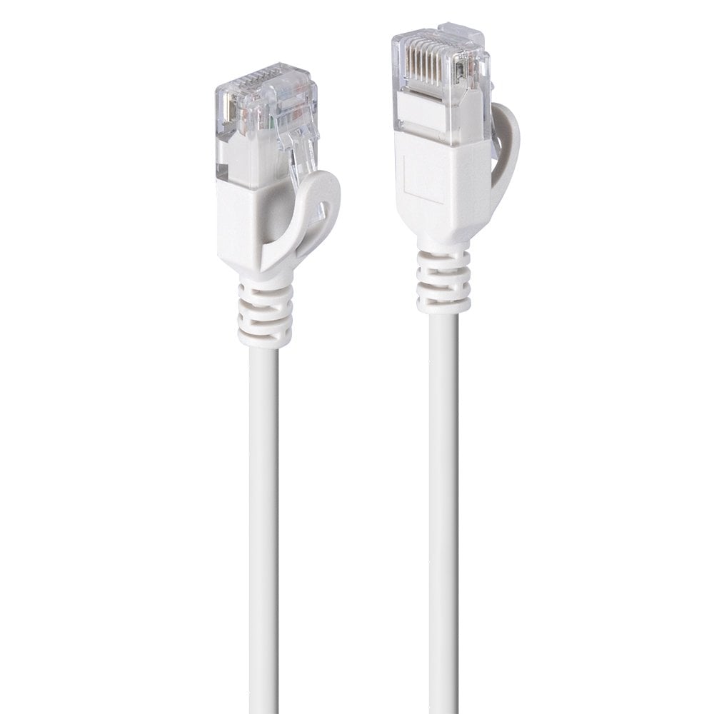 Lindy 1m Cat.6A U/UTP Ultra Slim Network Cable, Grey | 47582 LAN / Ethernet Cable Lindy