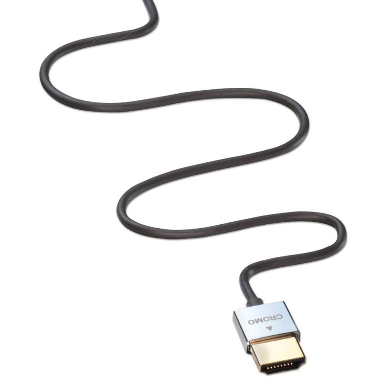 Lindy 1m CROMO Slim High Speed HDMI Cable with Ethernet | 41671 HDMI Cable Lindy