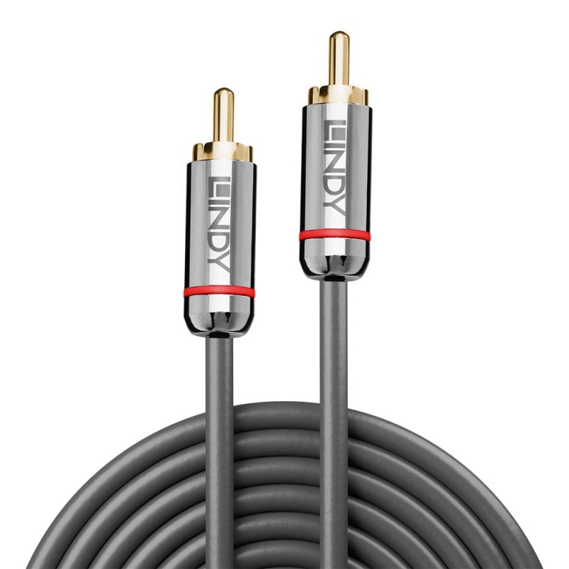 Lindy 1m Digital Phono Audio Cable, Cromo Line | 35339 Audio / Video Cable Lindy