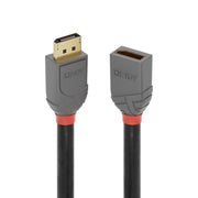 Lindy 1m DisplayPort 1.4 Extension Cable, Anthra Line | 36496 DisplayPort Cable Lindy