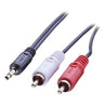 Lindy 1m Premium Phono To 3.5mm Cable | 35680