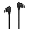 Lindy 1m USB 2.0 Right-Angled USB-C to Right-Angled USB-C Cable | 32009