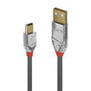 Lindy 1m USB 2.0 Type A to Mini-B Cable, Cromo Line | 36631