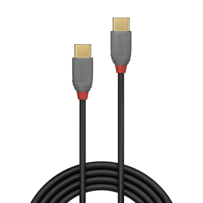 Lindy 1m USB 2.0 Type C to C Cable, Anthra Line | 36871 USB-C Cable Lindy