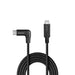 Lindy 1m USB 3.2 Straight USB-C to Right-Angled USB-C Cable, 10Gbps | 32018 USB-C Cable Lindy