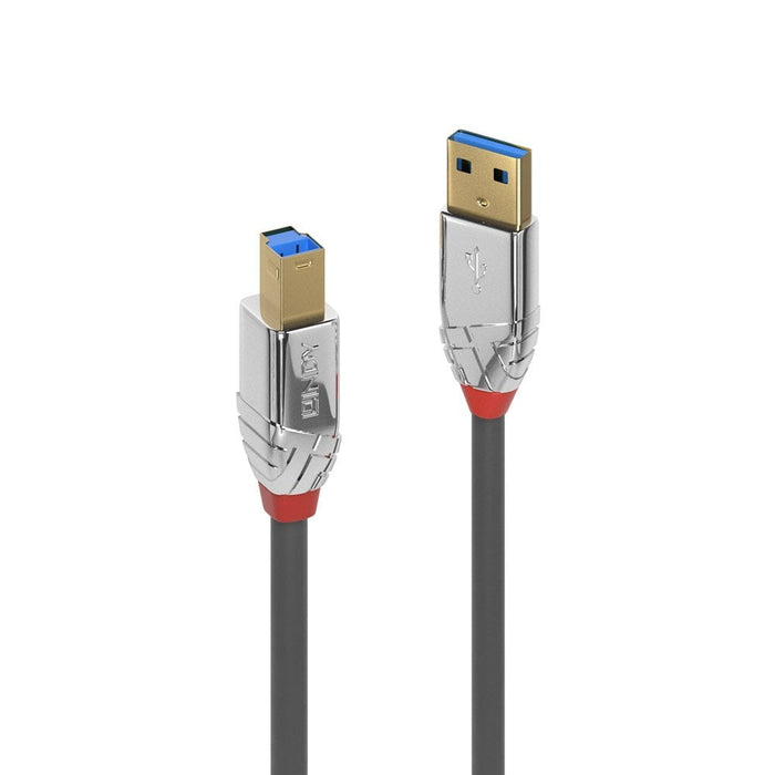 Lindy 1m USB 3.2 Type A to B Cable, 5Gbps, Cromo Line | 36661 USB Cable Lindy