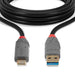 Lindy 1m USB 3.2 Type A to C Cable, 10Gbps, Anthra Line | 36911 USB-C Cable Lindy