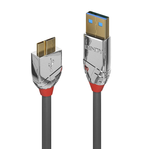Lindy 1m USB 3.2 Type A to Micro-B Cable, 5Gbps, Cromo Line | 36657 USB Cable Lindy