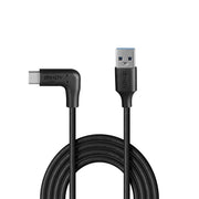 Lindy 1m USB 3.2 Type-A to Right-Angled USB-C Cable, 10Gbps | 32013 USB Cable Lindy