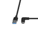 Lindy 1m USB 3.2 Type-A to Right-Angled USB-C Cable, 10Gbps | 32013 USB-C Cable Lindy