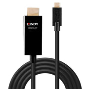 Lindy 1m USB Type C to HDMI® 4K60 Adapter Cable with HDR | 43291 USB Cable Lindy