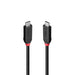 Lindy 1m USB4 240W Type C Cable, Black Line | 37001 USB-C Cable Lindy