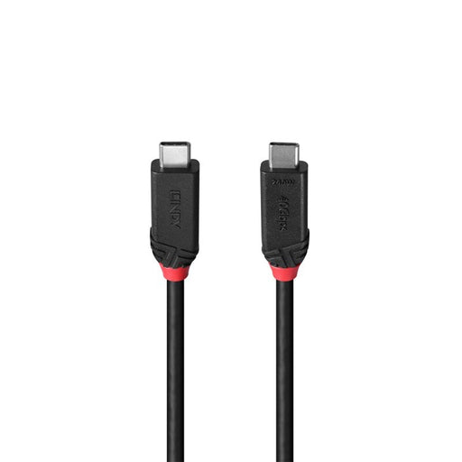 Lindy 1m USB4 240W Type C Cable, Black Line | 37001 USB-C Cable Lindy