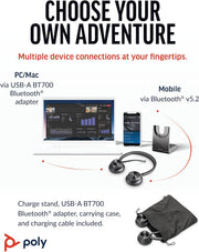 Poly Voyager 4320 UC Wireless Headset & Charge Stand Headset Poly