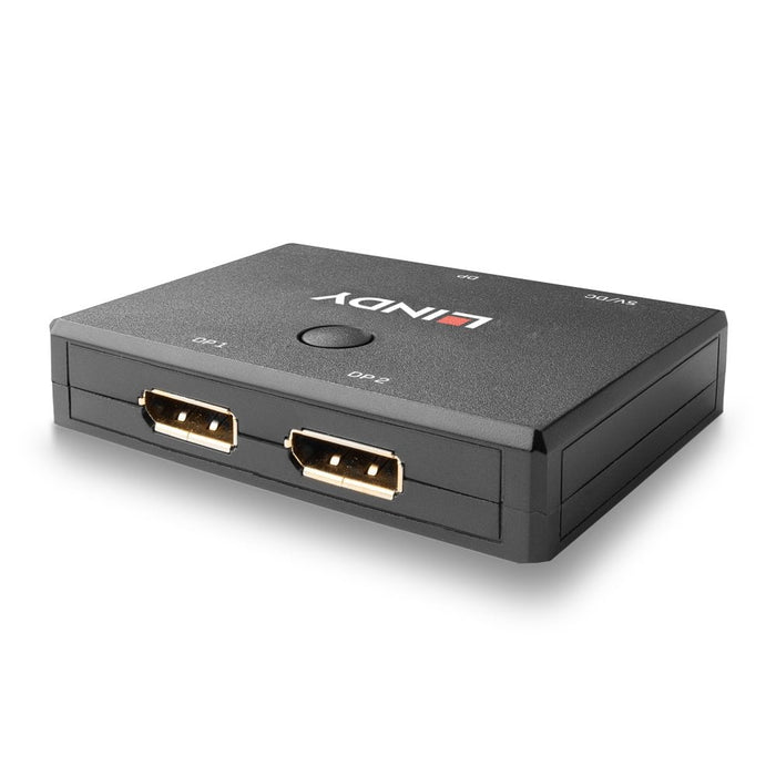 Lindy 2 Port DisplayPort 1.2 Bi-Directional Switch | 38414 Video Switches Lindy