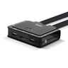 Lindy 2 Port DisplayPort 1.2, USB Type C, USB 2.0 & Audio Cable KVM Switch | 42346